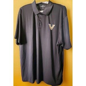 VANDERBILT COMMODORES Vansport MENS SHORT SLEEVE Embroidered SHIRT 2XL New D25